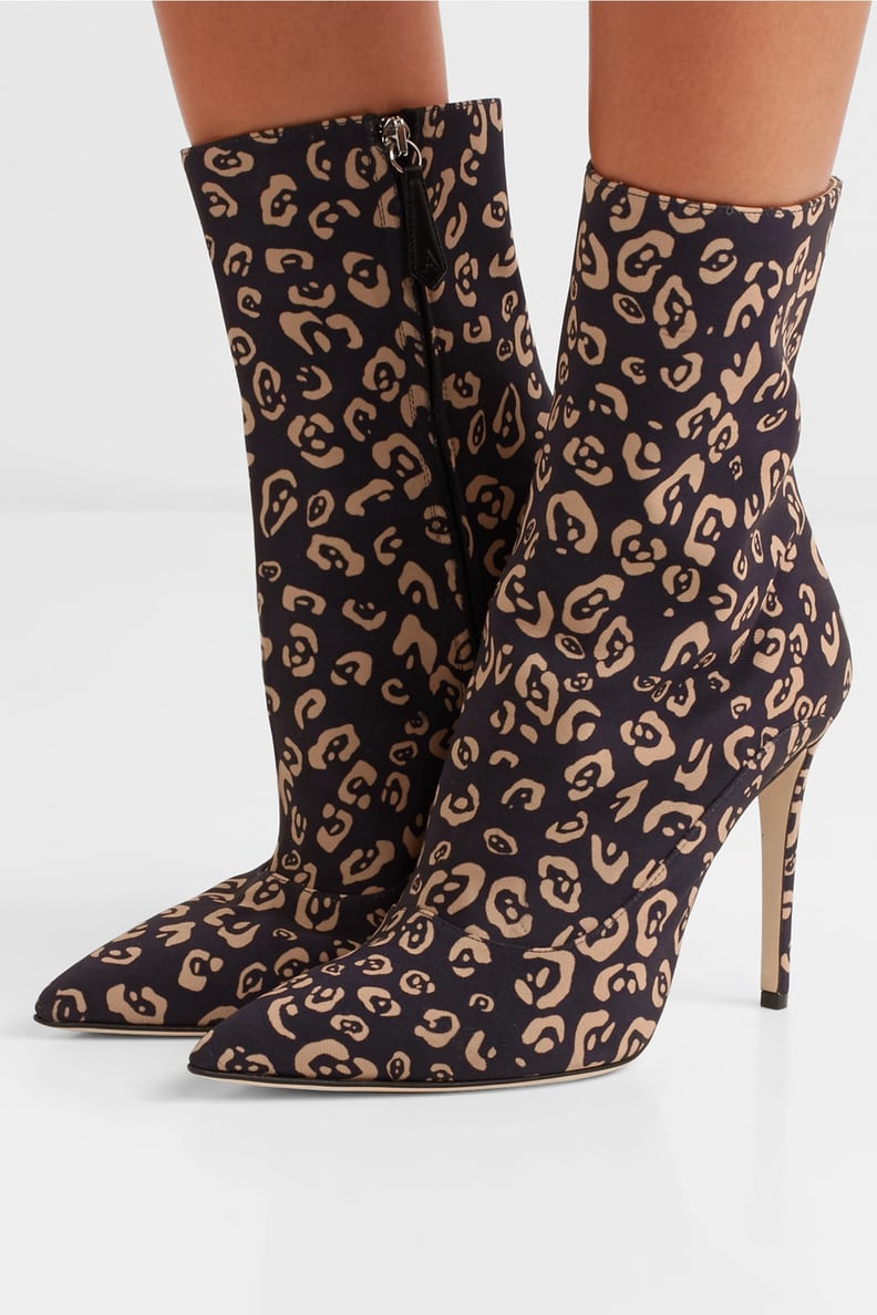 Altuzarra Davidson Leopard-Print Jersey Ankle Boots