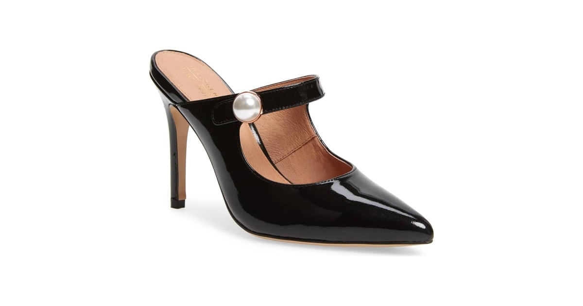 Halogen white mules sale