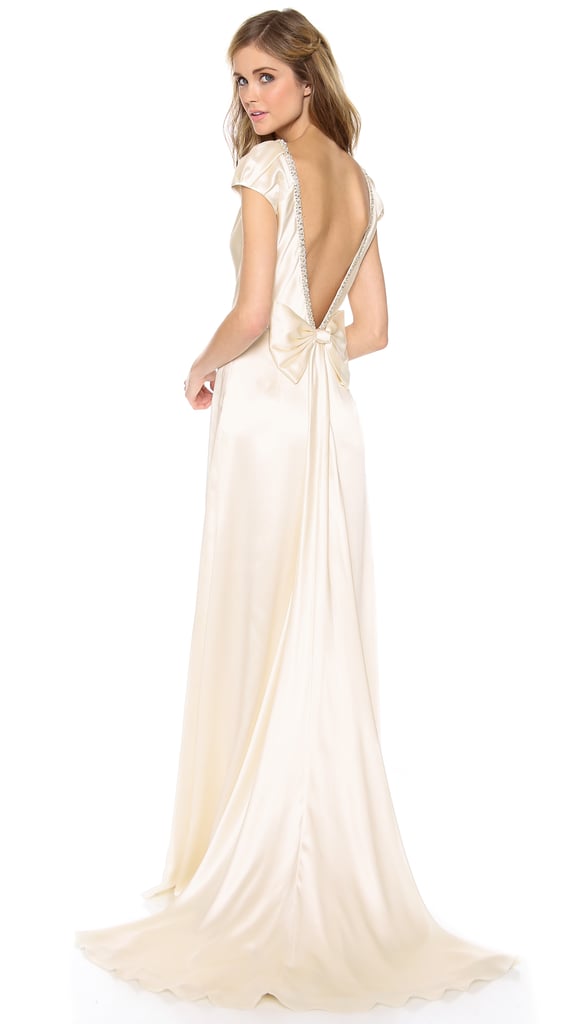 Collette Dinnigan Cap Sleeve Gown With Bow ($3,900)
