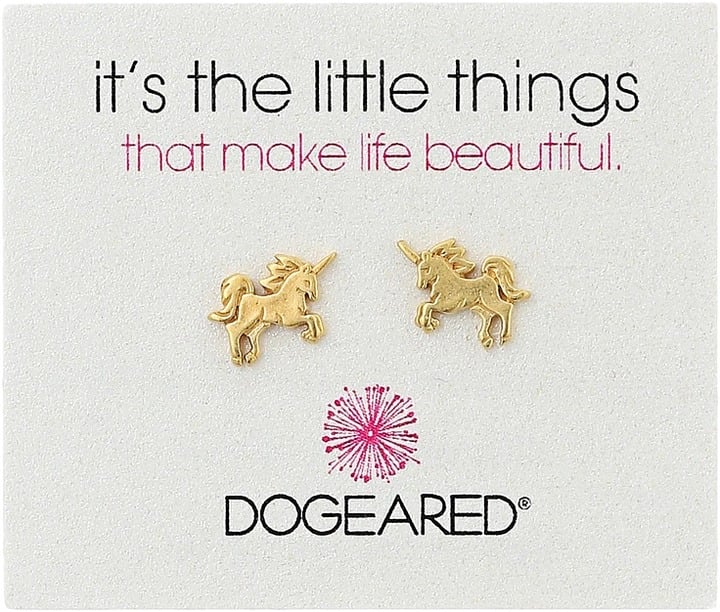 Dogeared Little Things Unicorn Stud Earrings ($42)