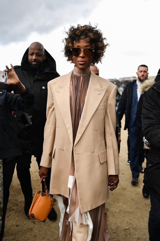 Naomi Campbell's Short Curly Hair January 2019