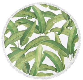 Banana Leaves Round Beach Towel ($150)