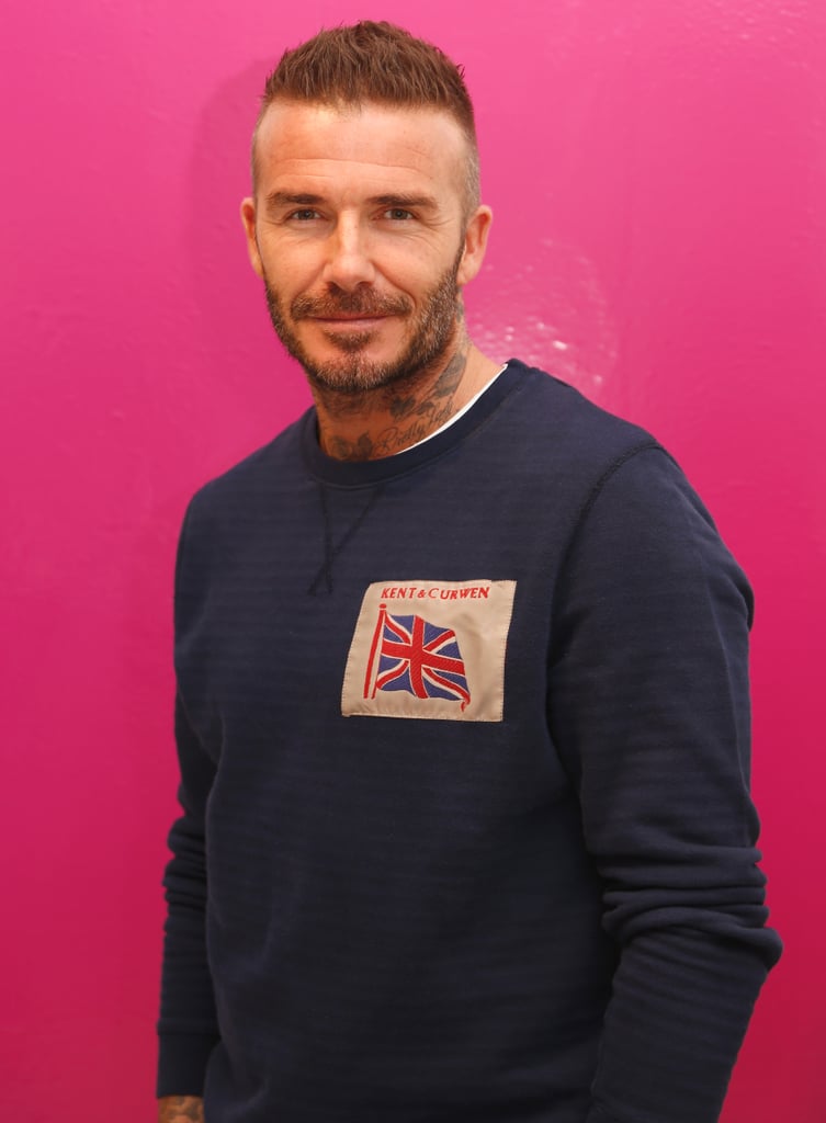 David Beckham at London Fashion Week Men's 2018