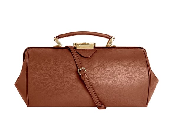 The Cambridge Satchel Company Doctors Bag in Havana Brown Calf Grain