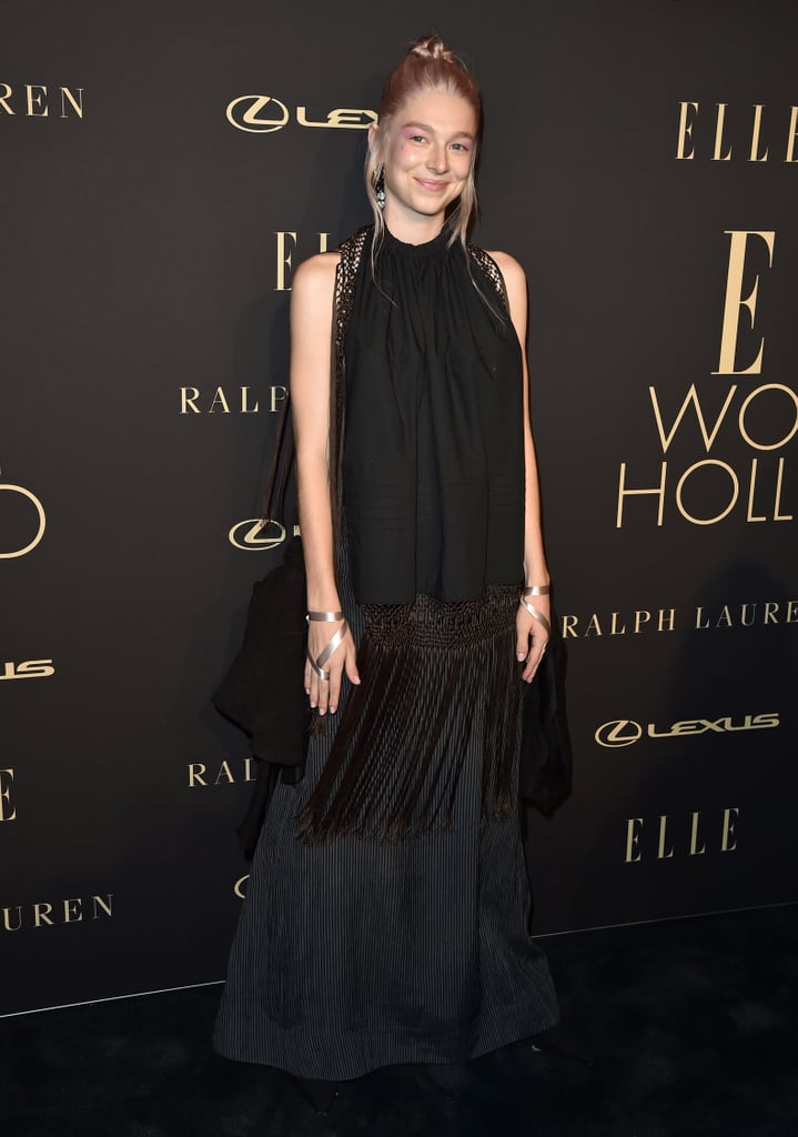 Hunter Schafer's Pink Hair and Makeup at the Elle Event