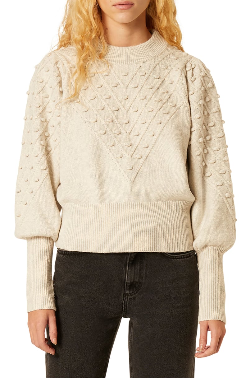 French Connection Bobble Stitch Crop Sweater