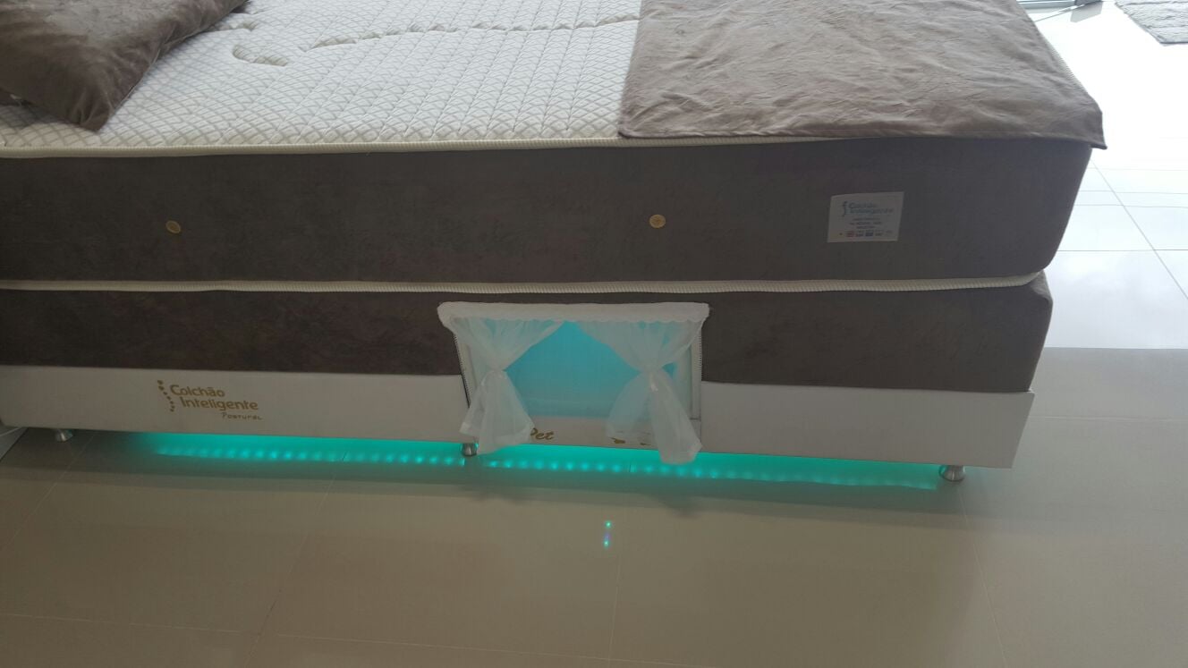 dog bed built into human bed