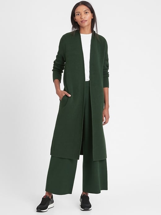 Banana Republic Birdseye Duster Coatigan