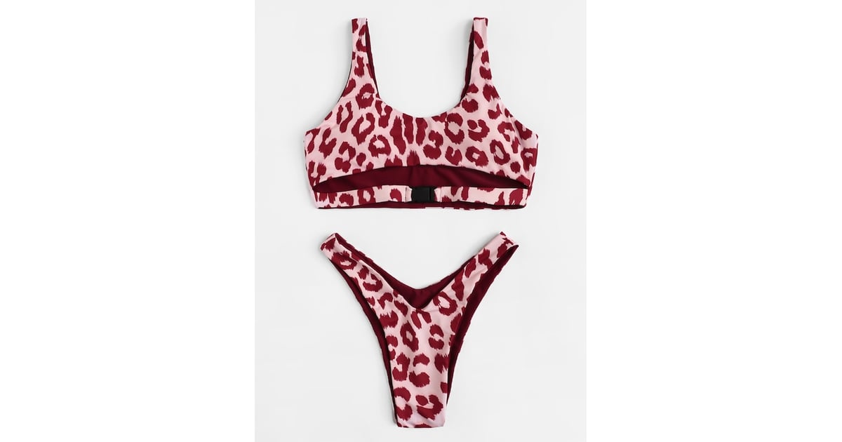 Shein Leopard High Leg Bikini Set | Tracee Ellis Ross's Red Leopard ...