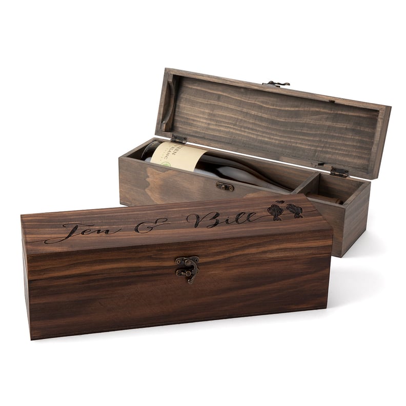 For the Love of Wine: Personalized Love Birds Wine Box