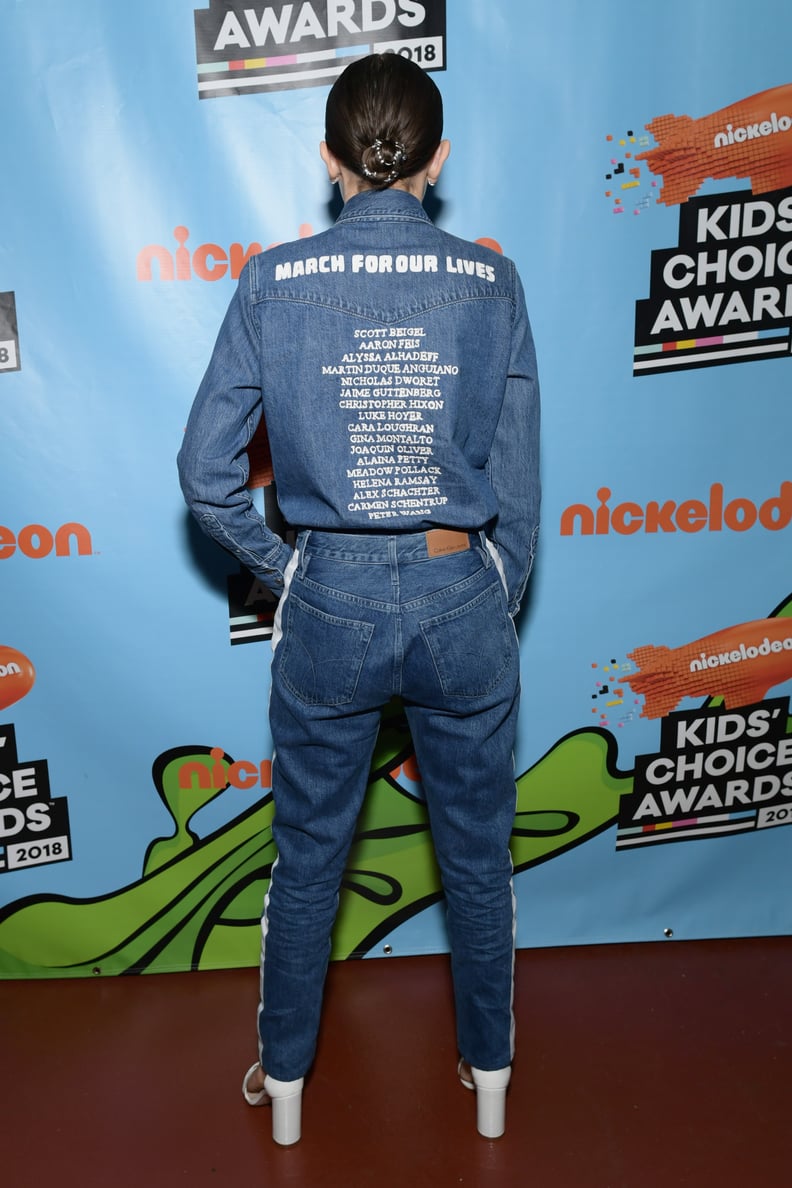 Millie Bobby Brown at Nickelodeon's 2018 Kids' Choice Awards