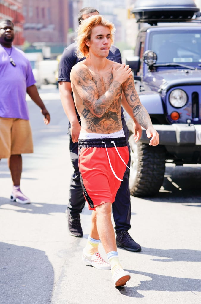 Shirtless Justin