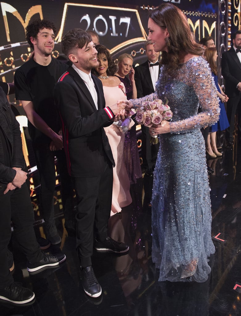 Louis Tomlinson is just one inch shorter than Kate, but her heels give her even more height.