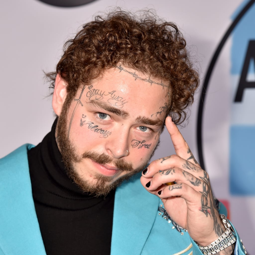 Post Malone S Face Tattoos Come From Insecurities Popsugar Beauty Uk