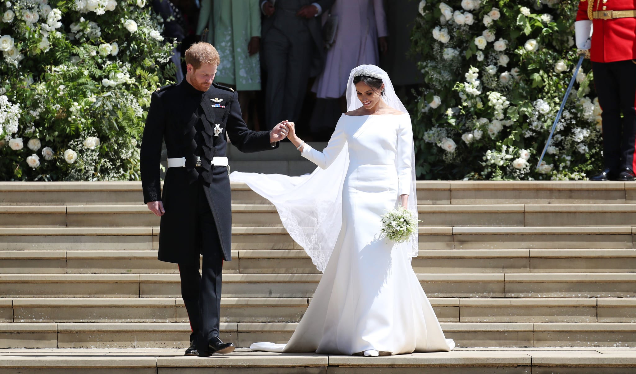 Markle wedding gown top