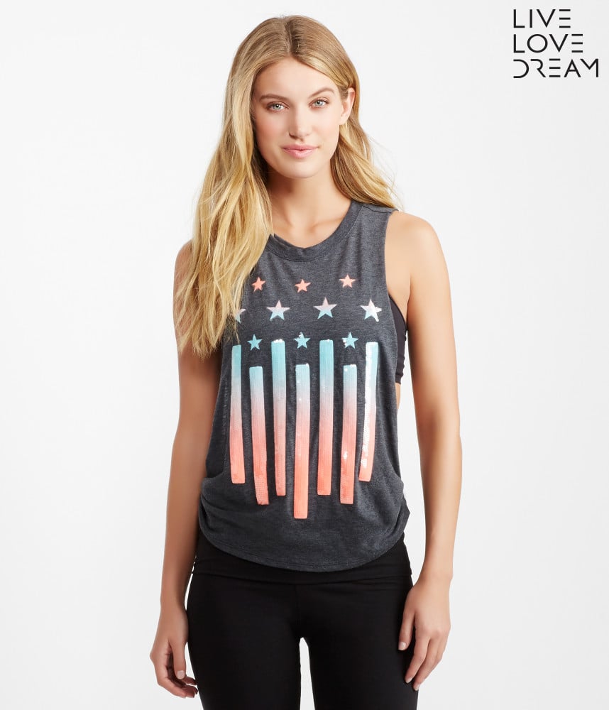 Aeropostale Neon Flag Tank