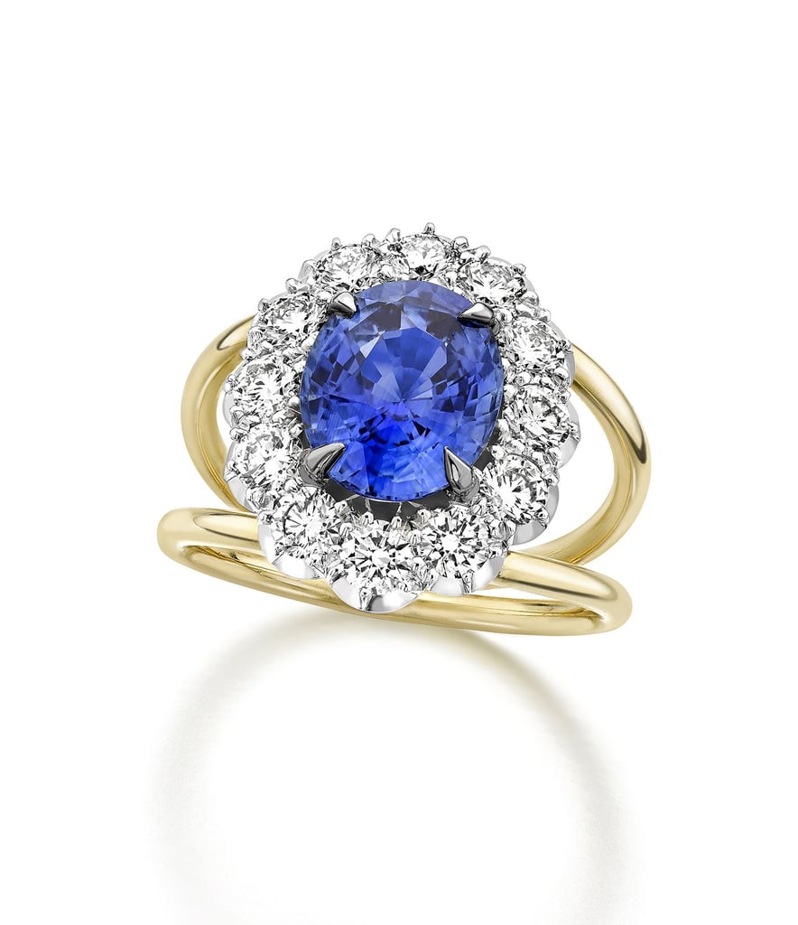 Sapphire Halo Engagement Rings