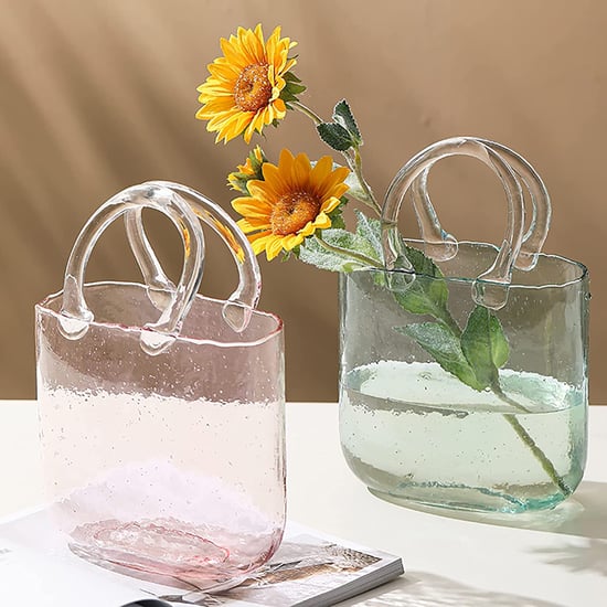 Shop the Amazon Glass Purse Flower Vases Trending on TikTok