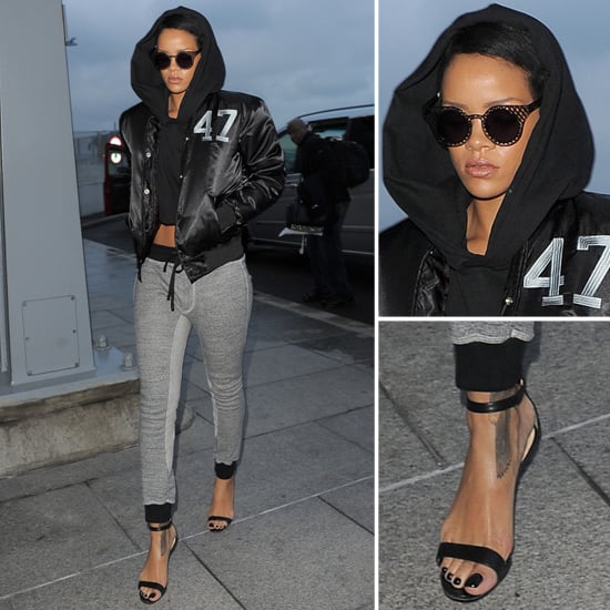 rihanna black hoodie