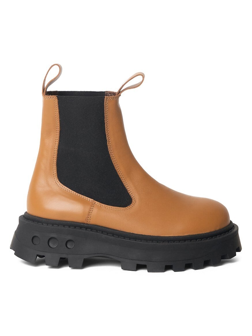 lug sole leather boots