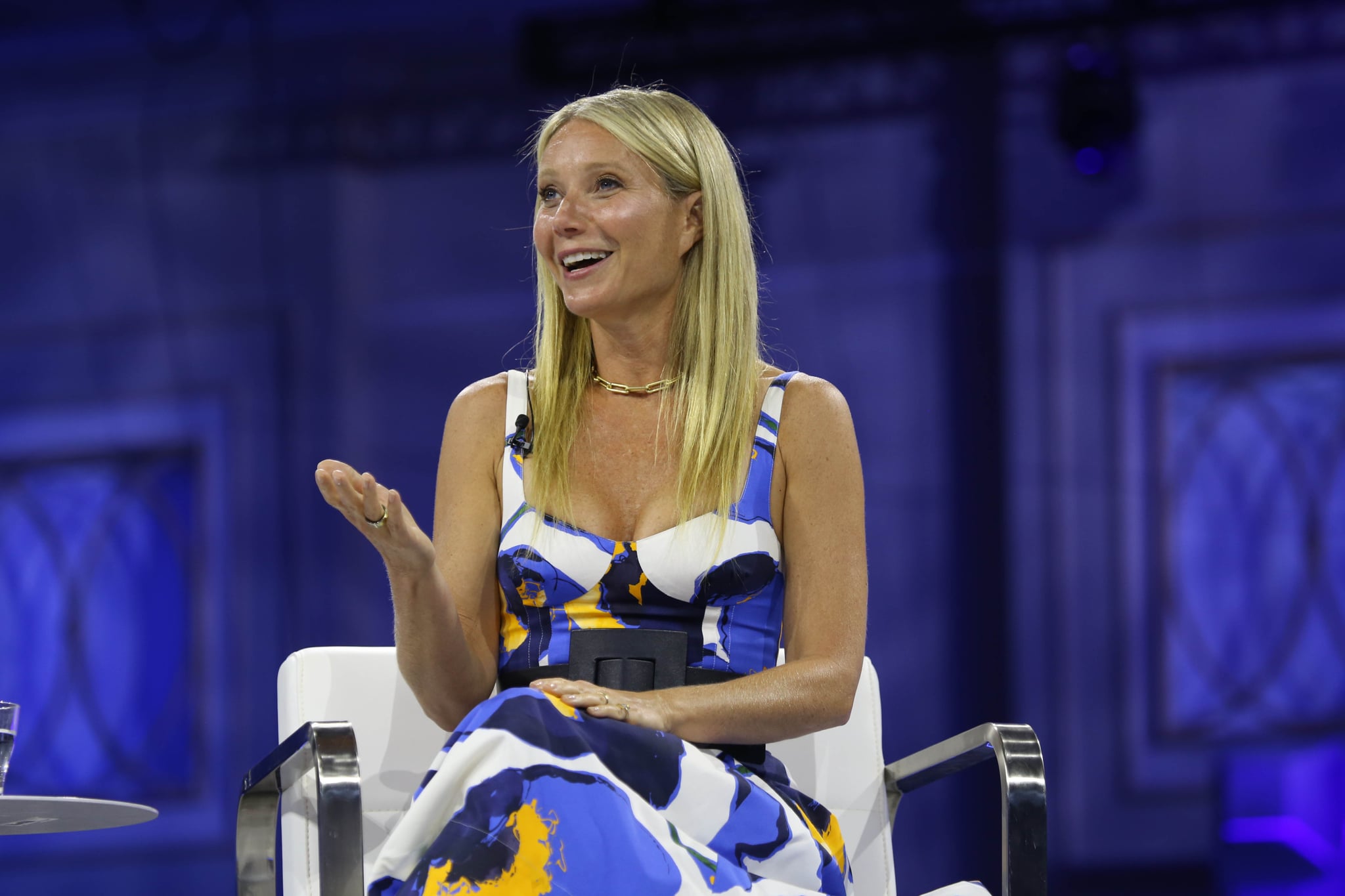 NATIONAL Harbour, MD - JULY 19: Gwyneth Paltrow participates in panel at the 2022 Goldman Sachs 10,000 Small Businesses Summit at Gaylord National Resort & Convention Centre on July 19, 2022 in National Harbour, Maryland. (Photo by Brian Stukes/Getty Images)