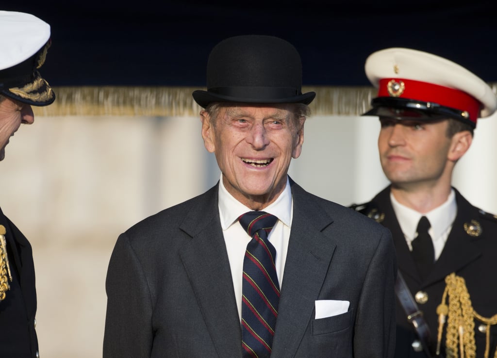 The royal attended a ceremony of Beating Retreat performed by the Massed Bands of the Royal Marines at Horse Guards in London in May 2016.