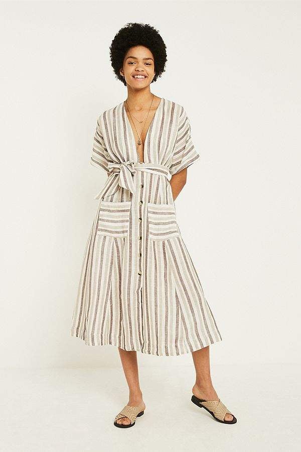 Free People Monday Stripe Midi Dress