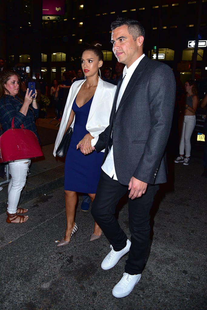Jessica Alba Cash Warren NYFW Date Night September 2015
