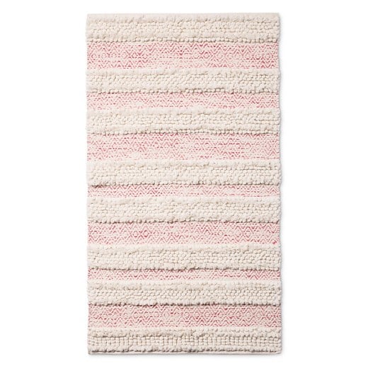 Pink Woven Accent Rug