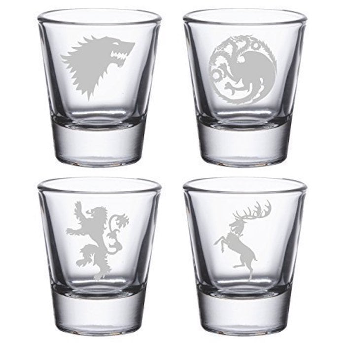 Game of Thrones Etched Shot Glasses