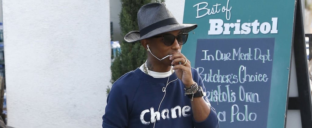 Pharrell Williams in Chanel Sweatshirt