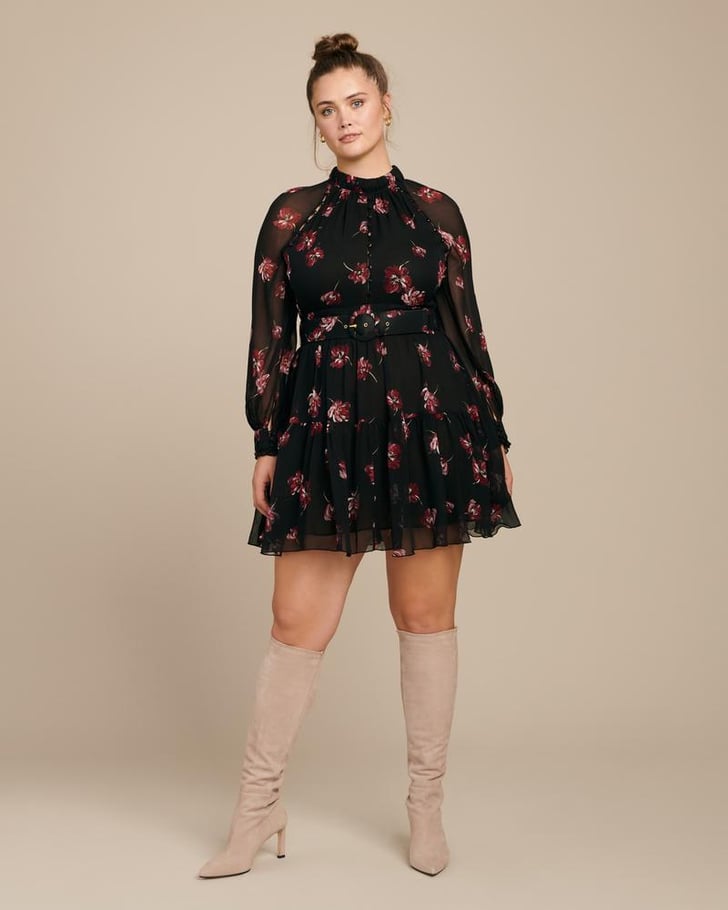 Nicholas high online neck mini dress