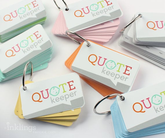 Quote Keeper Kid Quote Documentation Cards