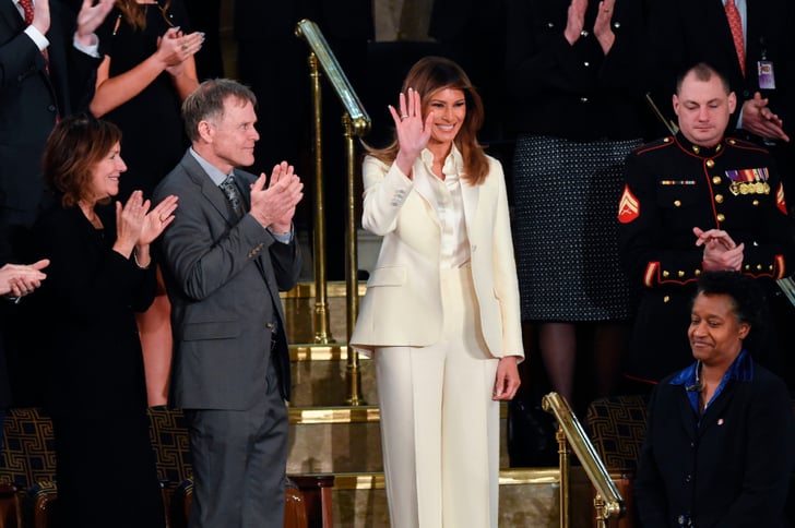 Melania Trump's White Dior Suit at State of the Union 2018