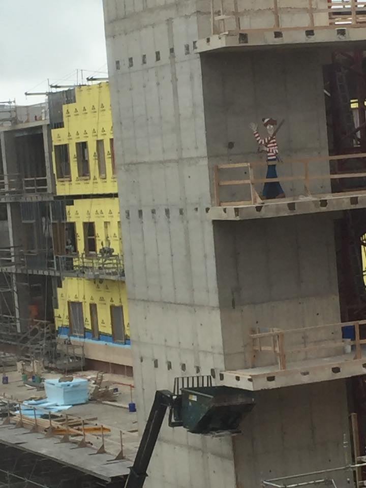 Construction Worker Plays Where's Waldo With Hospital Kids