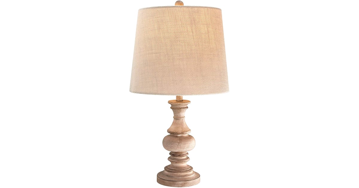Stone and top beam table lamps
