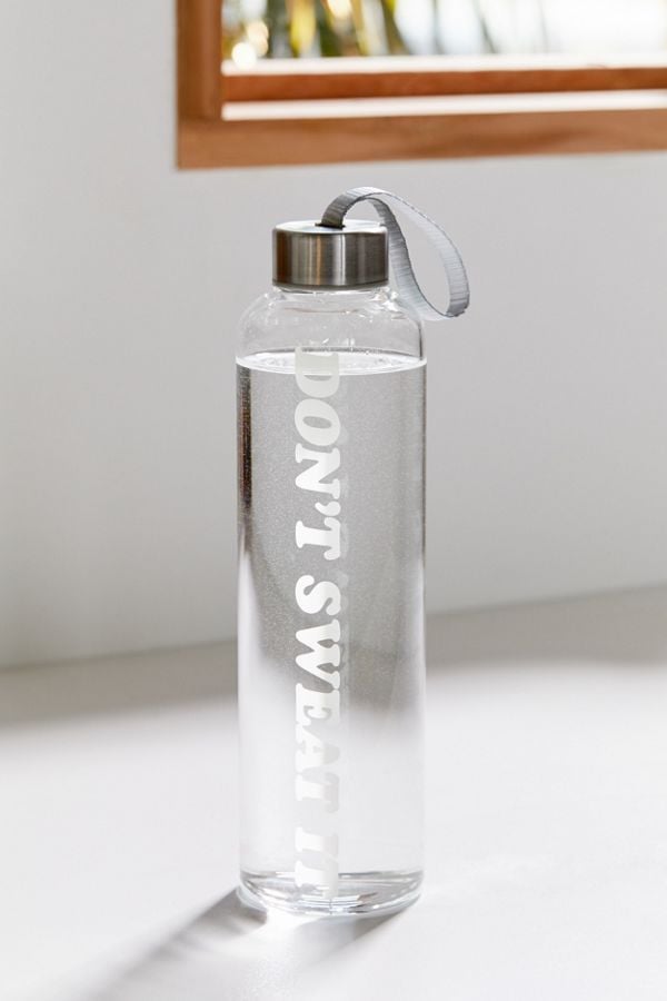 Printed Glass Water Bottle