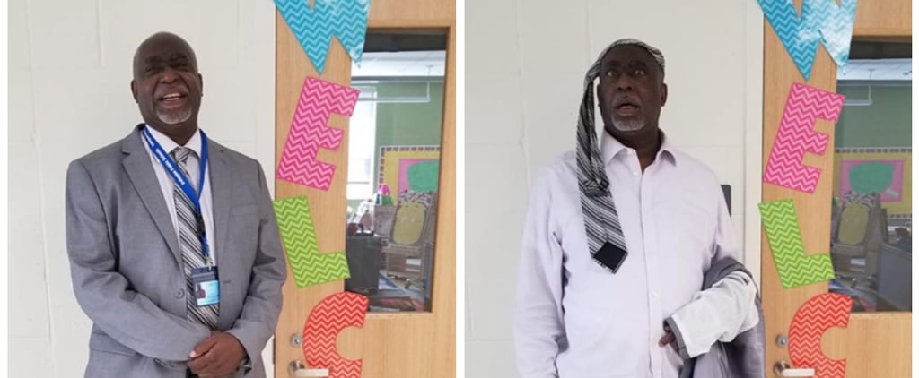 A Teacher Took First-Day-of-School Photos Up a Notch by Doing His Own Rendition