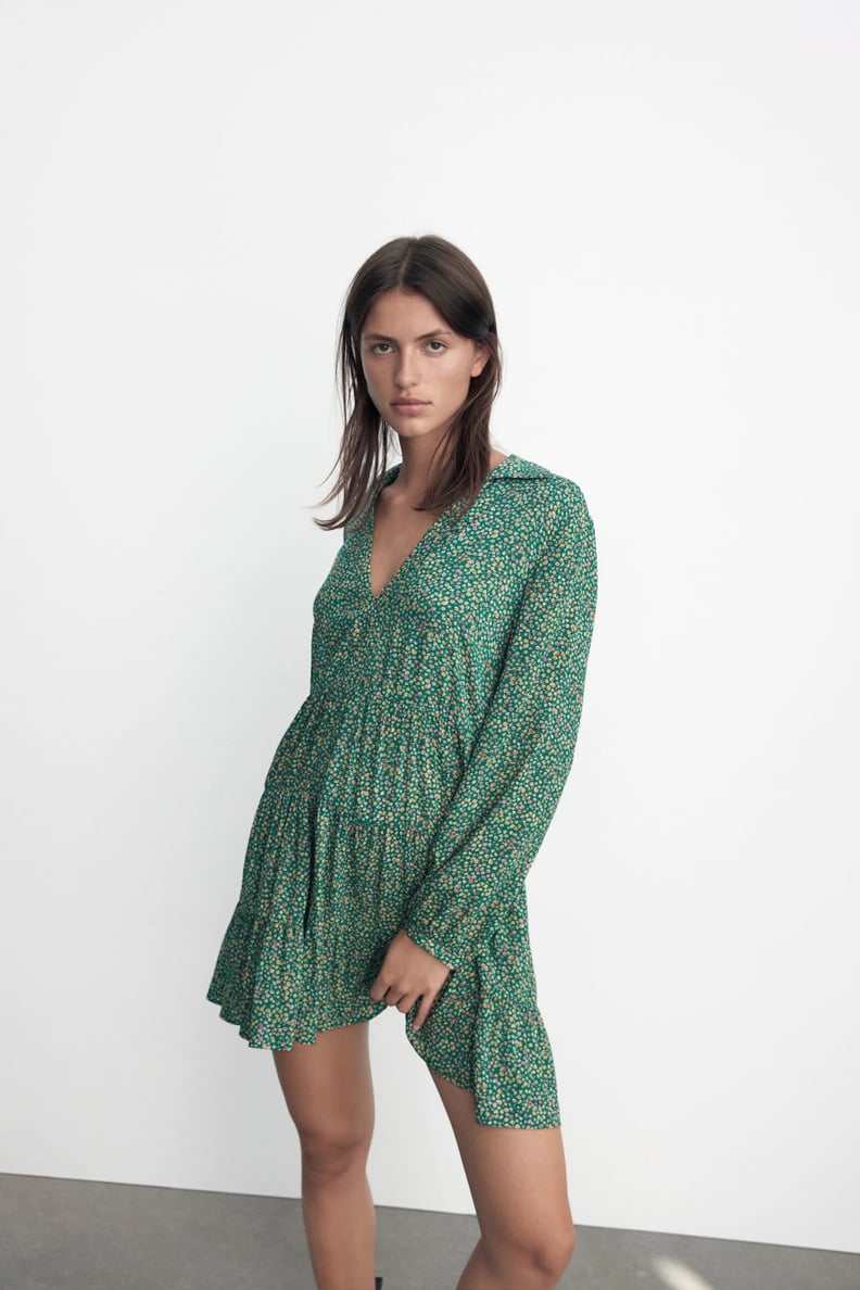 An Easy, Comfortable Dress: Zara Short Floral Print Dress