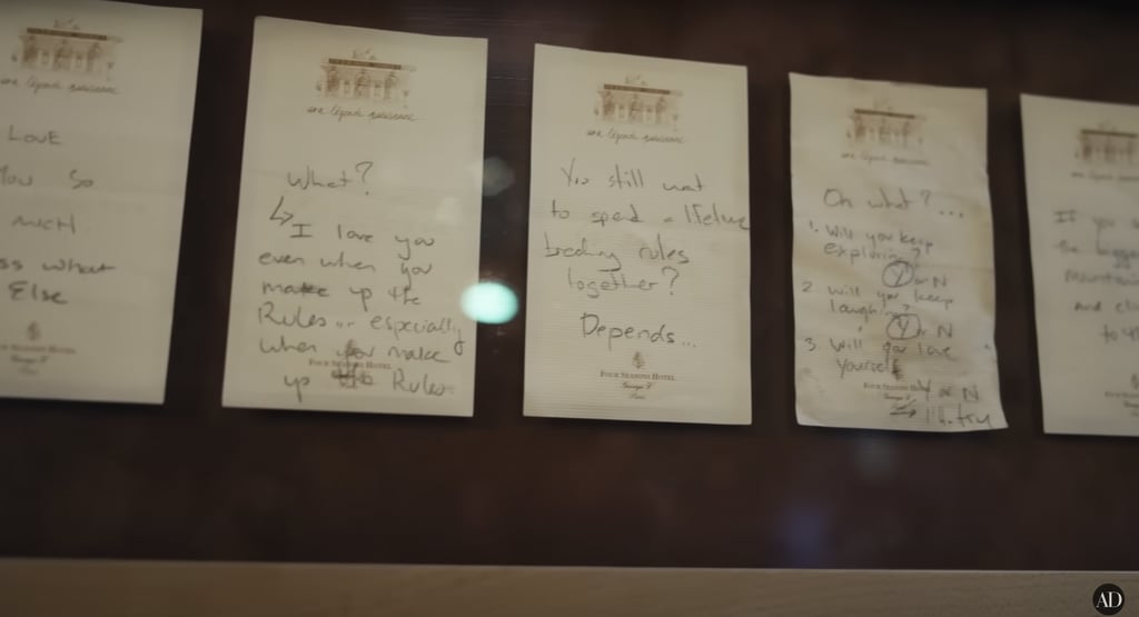 Troian Bellisario and Patrick J. Adams’s Framed Notes