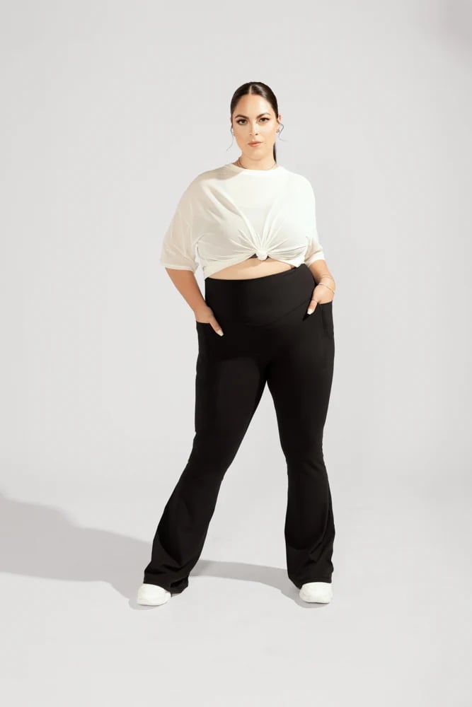 Popflex Supersculpt Flared Leggings in Black