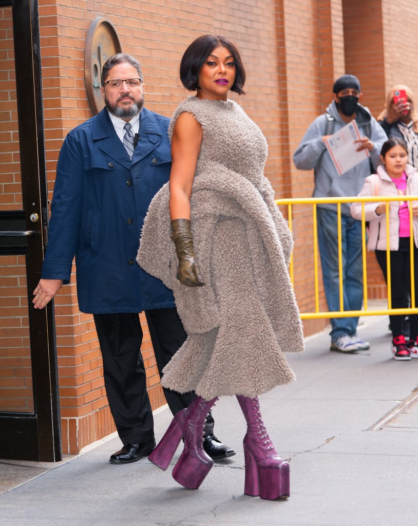 Taraji P. Henson's Marc Jacobs Platforms in NYC