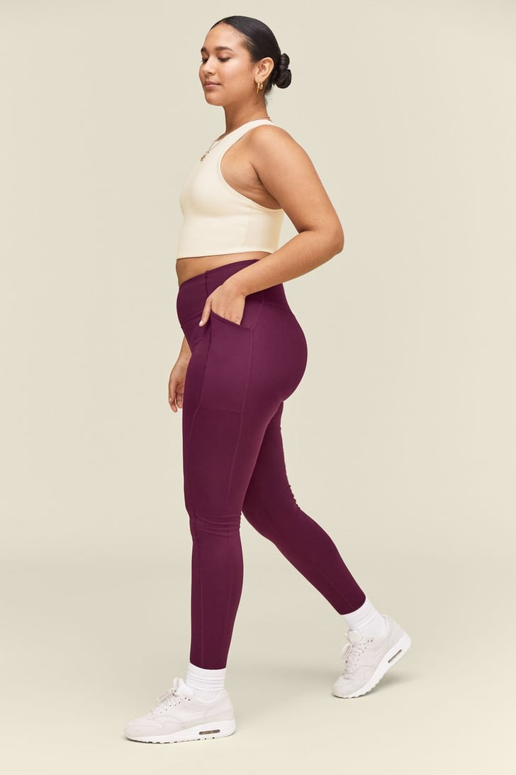 Plus Buttery-Soft High-Waist Burgundy Leggings 