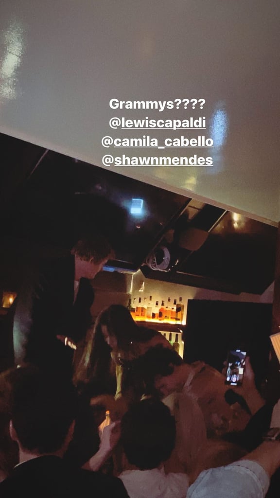 Lewis Capaldi With Camila Cabello, Shawn Mendes Grammys 2020
