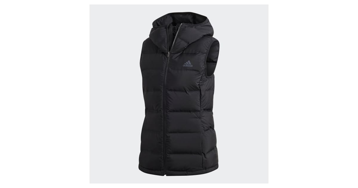 adidas helionic down hooded vest