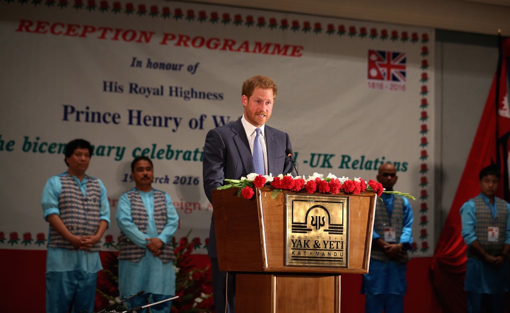 Prince Harry Visits Nepal March 2016