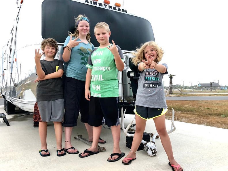 Family of Six Lives in Airstream Trailer