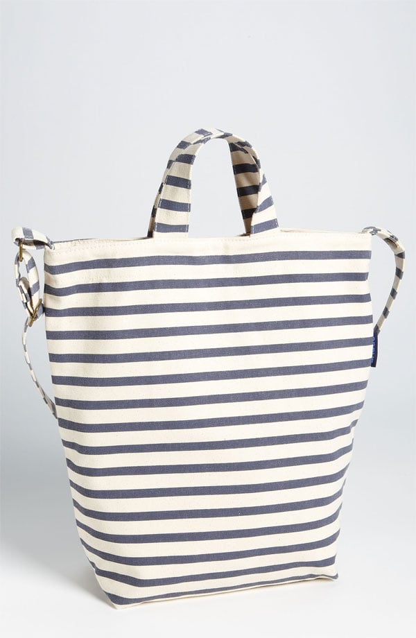 Recycled Canvas Striped Tote