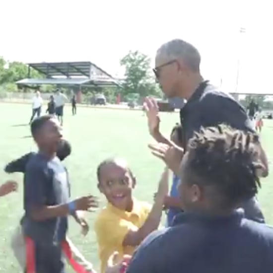 Barack Obama Playing With Kid Athletes May 2019