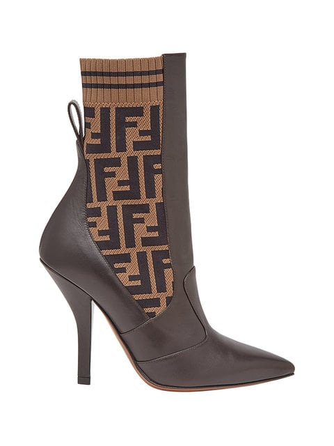 Fendi FF Motif Ankle Boots